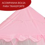 Barraca Divertida Infantil Com Luzes De Led Rosa Importway - 5