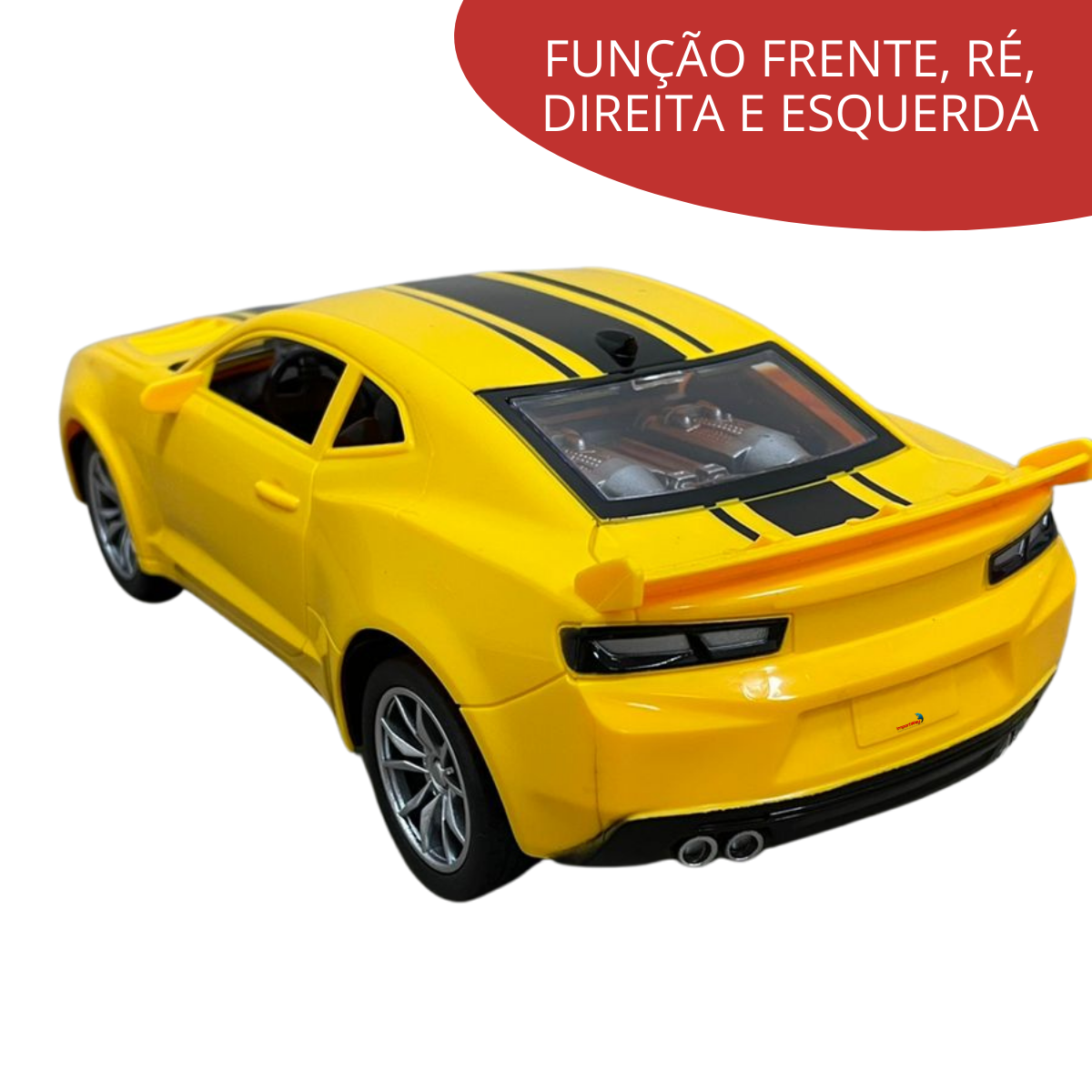Carrinho Sport Car Carro Amarelo Corrida Controle Remoto - Chic