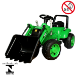 Mini Trator Escavadeira Elétrico Infantil 12v Verde BW081VD - 9