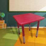 Mesa Infantil 60 x 60 Cm Vermelho BW087VM - 7