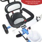 Triciclo Infantil Empurrador Com Capota Azul BW084AZ - 6