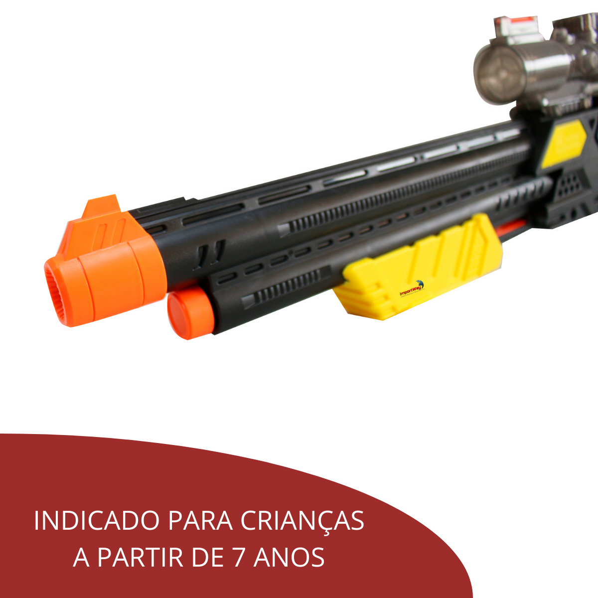 Brinquedo Infantil Arma Pistola Com Dardos e Bolinhas De Gel