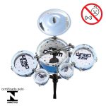 Mini Bateria Infantil Azul BW038AZ - 8