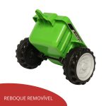 Carrinho Mini Trator Infantil Elétrico Verde 6v Com Reboque BW079VD - 6