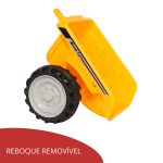 Carrinho Mini Trator Infantil Elétrico Amarelo 6v Com Reboque BW079AM - 7