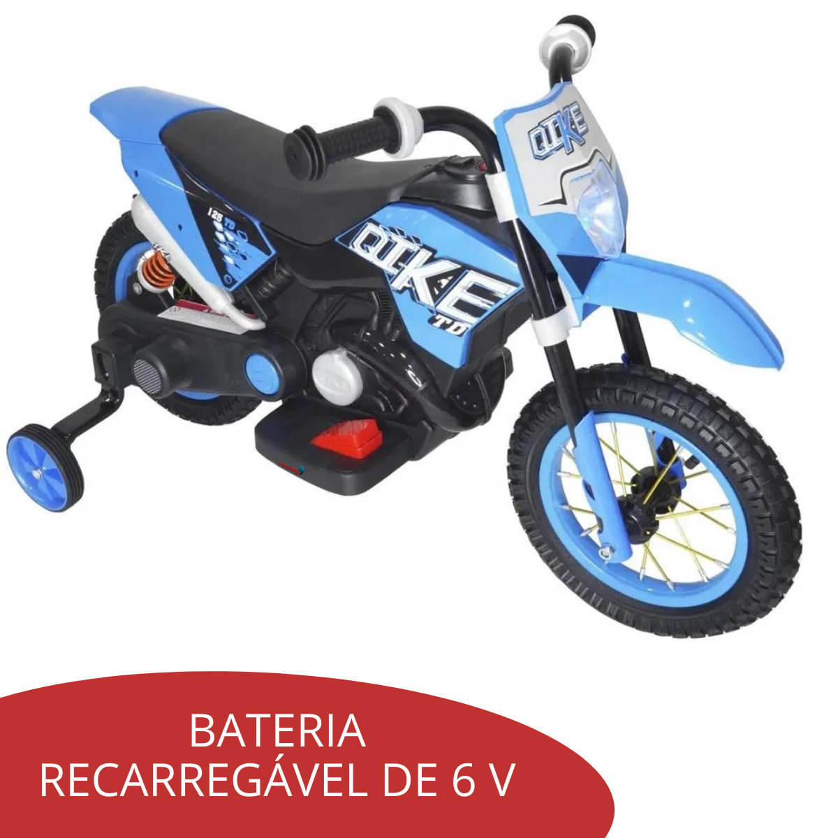 Mini Moto Motinha Infantil Motocross p/ Crianças Rodinhas 6v