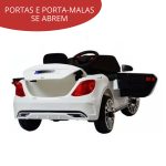 Mini Carro Elétrico Infantil 6v Com Controle Remoto Branco BW007BR - 6