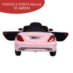 Mini Carro Elétrico Infantil 6v Com Controle Remoto Rosa BW007RS - 6