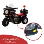 Mini Moto Elétrica Preta BW002PT - 6