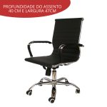 Cadeira Escritório Luxo Secretária Importway Esteirinha - 7