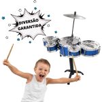 Mini Bateria Infantil Azul BW038AZ - 7