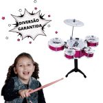 Mini Bateria Infantil Vermelha BW038VM - 7