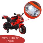 Mini Moto Elétrica 6V Vermelha BW127VM - 8