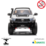 Carrinho Eletrico Infantil Toyota Hilux Branco Com Rodas De EVA BW190EVABR - 8