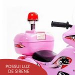 Mini Moto Elétrica Infantil Rosa BW002RS - 8