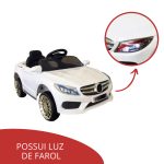 Mini Carro Elétrico Infantil 6v Com Controle Remoto Branco BW007BR - 8