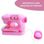 Máquina De Costura Infantil Mini Ateliê Importway Rosa Claro BW035RS - 8