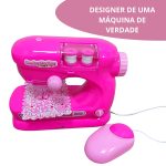 Máquina Costura Infantil Mini Ateliê Rosa Escuro BW035RSD - 8