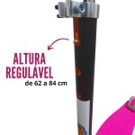 Patinete Infantil 3 Rodas Com Altura Regulável Rosa BW011RS - 5