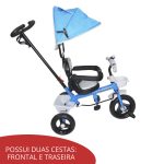 Triciclo Infantil Empurrador Com Capota Azul BW084AZ - 8