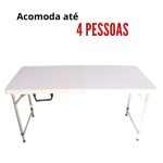 Mesa Camping Dobrável Vira Maleta 61 X 127CM IWMCD - 7