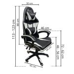 Cadeira gamer reclinável com almofada iwcgra - 2