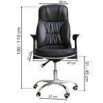 Cadeira presidente couro sintético iwcpc-001 - 2