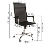 Cadeira presidente telada iwcpt-001 - 2