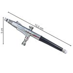 Caneta aerógrafo dupla ação com 2 canecas iwca-2c - 2