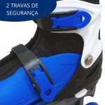 Patins 4 rodas roller bw016 Azul - 2