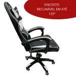 Cadeira gamer reclinável com almofada iwcgra - 3