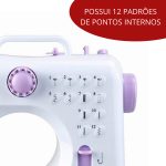 Máquina De Costura Multifuncional Portátil Com Kit De Costura E Agulha IWMC-505C - 3