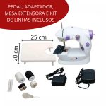 Mini Máquina De Costura Portátil Com Mesa IWMC507M - 5