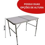 Mesa Camping Dobrável Vira Maleta 90 x 60CM IWMCD9060 - 6