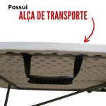 Mesa Camping Dobrável Vira Maleta 1,80 x 0,73M IWMCD18376 - 5