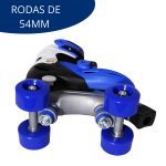 Patins 4 rodas roller bw016 Azul - 5