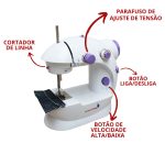 Mini Máquina De Costura Portátil Com Mesa IWMC507M - 4