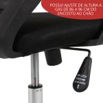 Cadeira secretária encosto telado iwcset-002 - 12