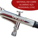 Caneta aerógrafo dupla ação com 2 canecas iwca-2c - 8
