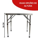 Mesa Camping Dobrável Vira Maleta 60 x 45CM IWMCD6045 - 9