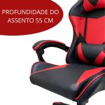 Cadeira gamer reclinável com almofada iwcgra - 9