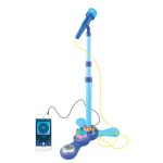 Microfone infantil pedestal com luzes bw139 Azul - 1