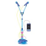 Microfone Infantil Duplo Pedestal Com Luzes Azul BW140AZ - 1