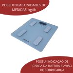 Balança Digital Bioimpedância Com Aplicativo Importway Branca - 10