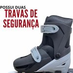 Patins 3 rodas 2 em 1 bw022 preto - 3