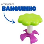 Piano Infantil Com Banquinho E Microfone Azul BW151AZ - 5