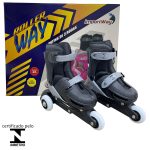 Patins 3 rodas 2 em 1 bw022 preto - 5