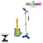 Guitarra E Microfone Infantil Musical Azul BW138AZ - 7