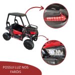 Utv Quadriciclo Elétrico Infantil 12V Vermelho BW186 - 7