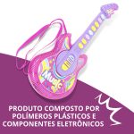 Guitarra E Microfone Infantil Musical Rosa BW138RS - 5